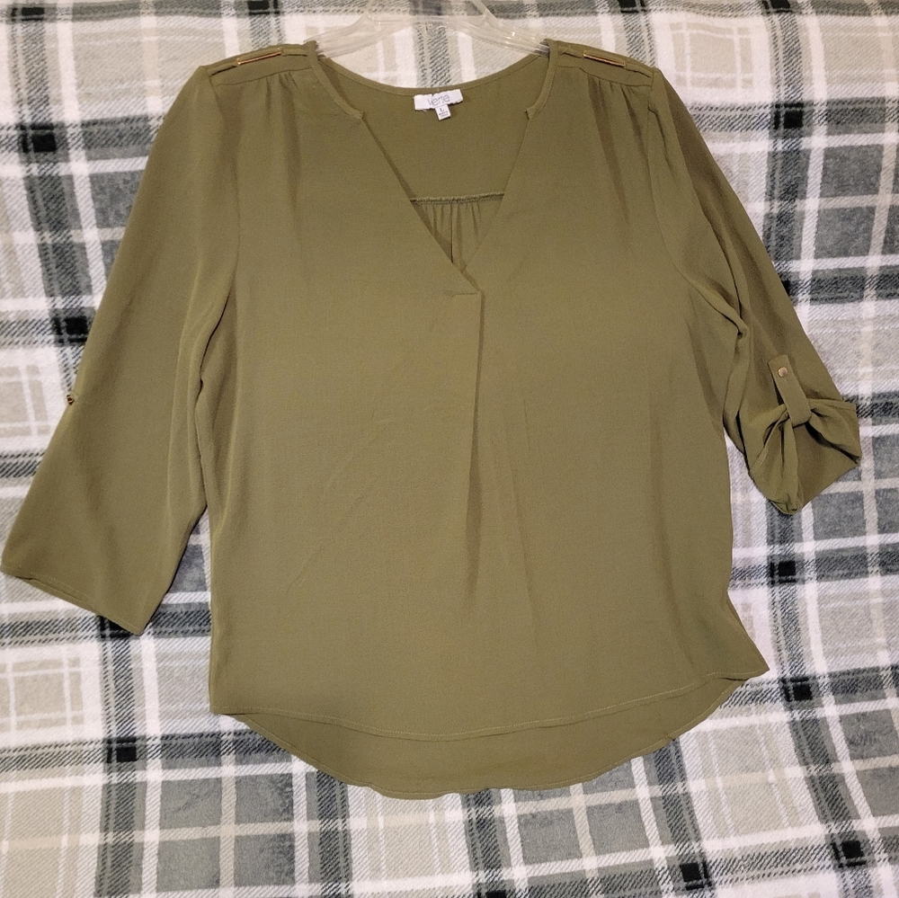 Verte blouse, large, green NWOT